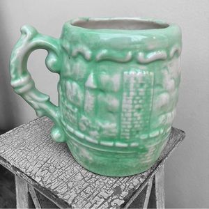 Vintage Castle Design Ceramic Mug 1970